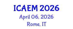 International Conference on Advanced Engineering Materials (ICAEM) April 06, 2026 - Rome, Italy