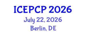 International Conference on Environmental Pollution Control and Prevention (ICEPCP) July 22, 2026 - Berlin, Germany