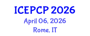 International Conference on Environmental Pollution Control and Prevention (ICEPCP) April 06, 2026 - Rome, Italy