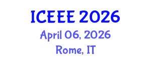 International Conference on Employment, Education and Entrepreneurship (ICEEE) April 06, 2026 - Rome, Italy
