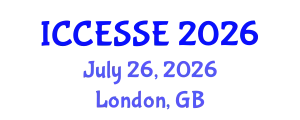 International Conference on Computer, Electrical and Systems Sciences, and Engineering (ICCESSE) July 26, 2026 - London, United Kingdom