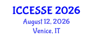 International Conference on Computer, Electrical and Systems Sciences, and Engineering (ICCESSE) August 12, 2026 - Venice, Italy
