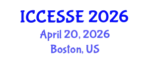 International Conference on Computer, Electrical and Systems Sciences, and Engineering (ICCESSE) April 20, 2026 - Boston, United States