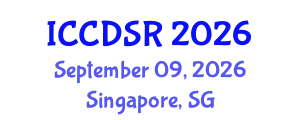 International Conference on Control, Dynamic Systems, and Robotics (ICCDSR) September 09, 2026 - Singapore, Singapore