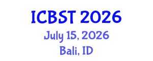 International Conference on BioSensing Technology (ICBST) July 15, 2026 - Bali, Indonesia