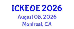 International Conference on Knowledge Engineering and Ontological Engineering (ICKEOE) August 05, 2026 - Montreal, Canada