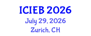 International Conference on Innovation in Economics and Business (ICIEB) July 29, 2026 - Zurich, Switzerland