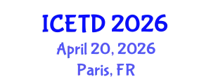 International Conference on Economics, Trade and Development (ICETD) April 20, 2026 - Paris, France