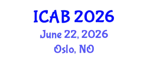 International Conference on Advances in Biology (ICAB) June 22, 2026 - Oslo, Norway