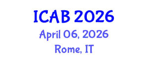 International Conference on Advances in Biology (ICAB) April 06, 2026 - Rome, Italy