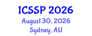 International Conference on Statistical Signal Processing (ICSSP) August 30, 2026 - Sydney, Australia