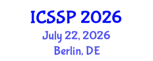 International Conference on Statistical Signal Processing (ICSSP) July 22, 2026 - Berlin, Germany