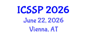 International Conference on Statistical Signal Processing (ICSSP) June 22, 2026 - Vienna, Austria