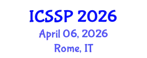International Conference on Statistical Signal Processing (ICSSP) April 06, 2026 - Rome, Italy