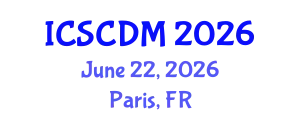 International Conference on Soft Computing and Data Mining (ICSCDM) June 22, 2026 - Paris, France