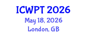 International Conference on Water Pollution and Treatment (ICWPT) May 18, 2026 - London, United Kingdom