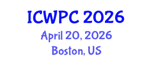 International Conference on Water Pollution and Control (ICWPC) April 20, 2026 - Boston, United States