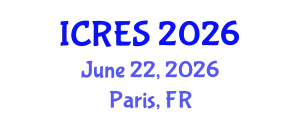 International Conference on Renewable Energy Sources (ICRES) June 22, 2026 - Paris, France