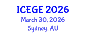 International Conference on Earthquake Geotechnical Engineering (ICEGE) March 30, 2026 - Sydney, Australia