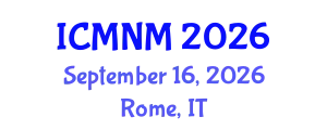 International Conference on Medical Nursing Management (ICMNM) September 16, 2026 - Rome, Italy