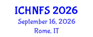 International Conference on Human Nutrition and Food Sciences (ICHNFS) September 16, 2026 - Rome, Italy