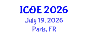 International Conference on Organic Electronics (ICOE) July 19, 2026 - Paris, France