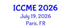 International Conference on Civil and Materials Engineering (ICCME) July 19, 2026 - Paris, France