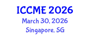 International Conference on Civil and Materials Engineering (ICCME) March 30, 2026 - Singapore, Singapore