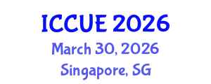 International Conference on Civil and Urban Engineering (ICCUE) March 30, 2026 - Singapore, Singapore