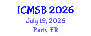 International Conference on Metabolomics and Systems Biology (ICMSB) July 19, 2026 - Paris, France