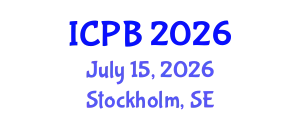 International Conference on Proteomics and Bioinformatics (ICPB) July 15, 2026 - Stockholm, Sweden