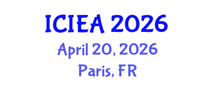 International Conference on Industrial Engineering and Applications (ICIEA) April 20, 2026 - Paris, France