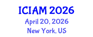 International Conference on Industrial and Applied Mathematics (ICIAM) April 20, 2026 - New York, United States
