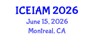 International Conference on Environmental, Industrial and Applied Microbiology (ICEIAM) June 15, 2026 - Montreal, Canada