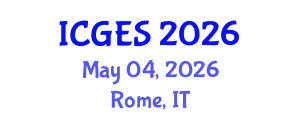 International Conference on Geological and Earth Sciences (ICGES) May 04, 2026 - Rome, Italy