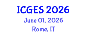 International Conference on Geological and Earth Sciences (ICGES) June 01, 2026 - Rome, Italy