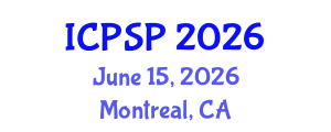 International Conference on Pharmaceutical Sciences and Pharmacology (ICPSP) June 15, 2026 - Montreal, Canada