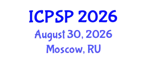 International Conference on Pharmaceutical Sciences and Pharmacology (ICPSP) August 30, 2026 - Moscow, Russia