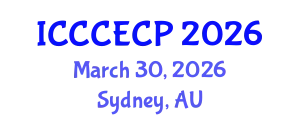 International Conference on Chemistry, Chemical Engineering and Chemical Process (ICCCECP) March 30, 2026 - Sydney, Australia