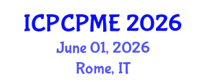 International Conference on Physical Coastal Processes, Management and Engineering (ICPCPME) June 01, 2026 - Rome, Italy
