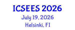 International Conference on Sustainable Energy and Environmental Sciences (ICSEES) July 19, 2026 - Helsinki, Finland