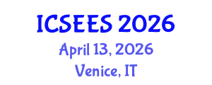 International Conference on Sustainable Energy and Environmental Sciences (ICSEES) April 13, 2026 - Venice, Italy