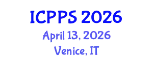 International Conference on Pharmacology and Pharmaceutical Sciences (ICPPS) April 13, 2026 - Venice, Italy