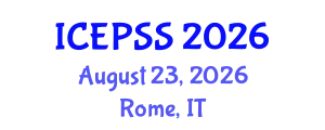 International Conference on Education, Psychology and Social Sciences (ICEPSS) August 23, 2026 - Rome, Italy