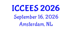 International Conference on Chemical, Ecology and Environmental Sciences (ICCEES) September 16, 2026 - Amsterdam, Netherlands