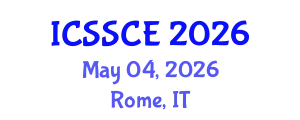 International Conference on Social Studies, Communication and Education (ICSSCE) May 04, 2026 - Rome, Italy