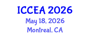 International Conference on Civil Engineering and Architecture (ICCEA) May 18, 2026 - Montreal, Canada