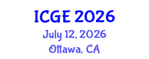 International Conference on Green Energy (ICGE) July 12, 2026 - Ottawa, Canada