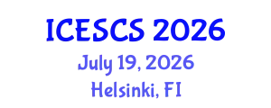 International Conference on Engineering Supply Chain Systems (ICESCS) July 19, 2026 - Helsinki, Finland