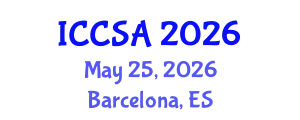 International Conference on Computational Science and Applications (ICCSA) May 25, 2026 - Barcelona, Spain